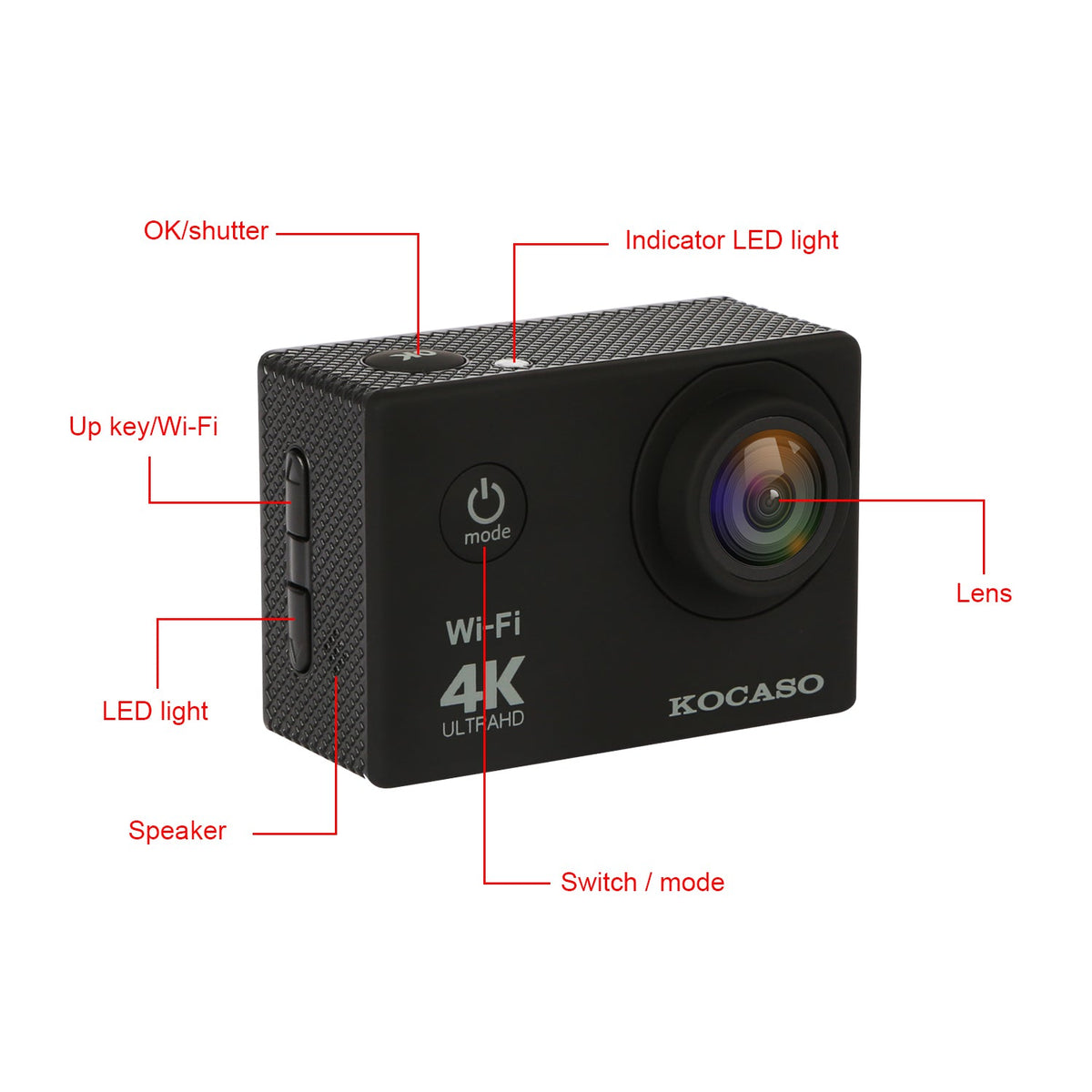 4K 6G+IR 170¡Lens Action Camera
