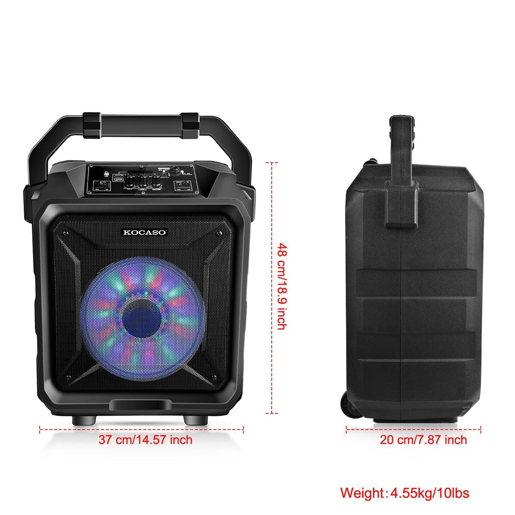 Portable Wireless Party Speaker with Disco Lighting