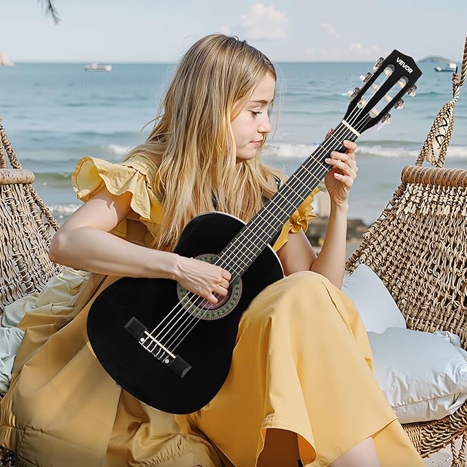 VEVOR Acoustic Guitar, Classical Guitar Starter Kit for Beginners, with Nylon Strings, Basswood Guitar, for Kids Adults Girls Boys Students