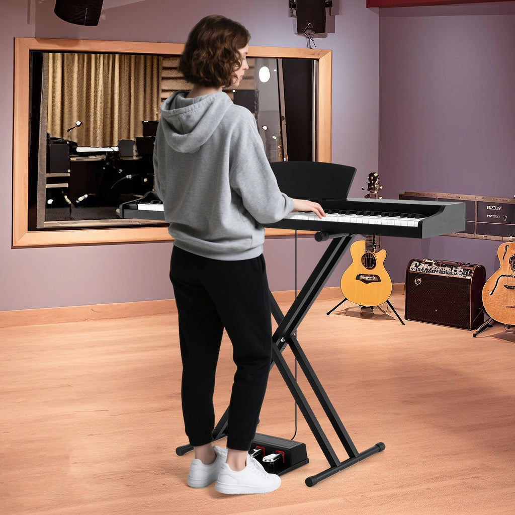 88-Key Keyboard Piano Set with Adjustable Stand