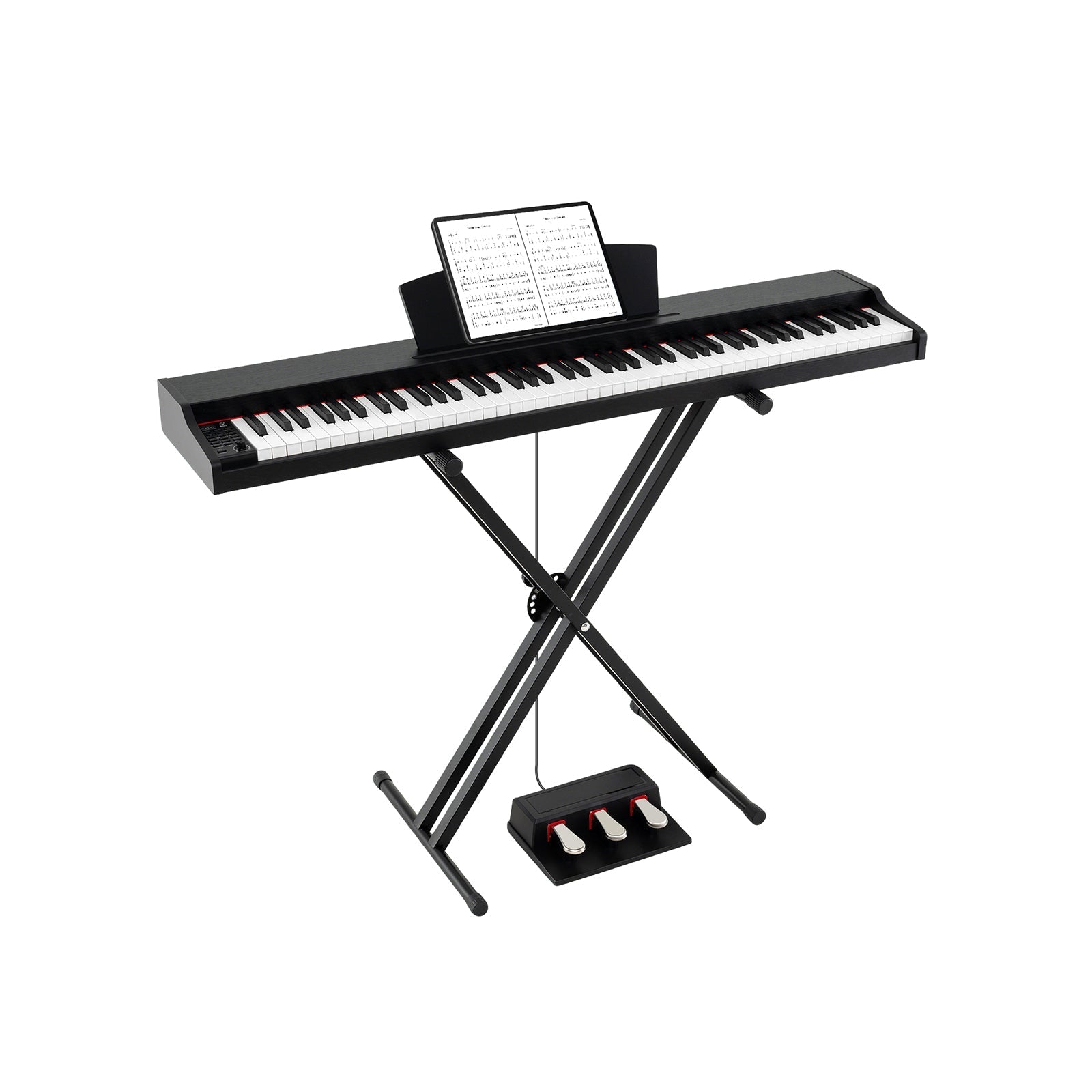 88-Key Keyboard Piano Set with Adjustable Stand
