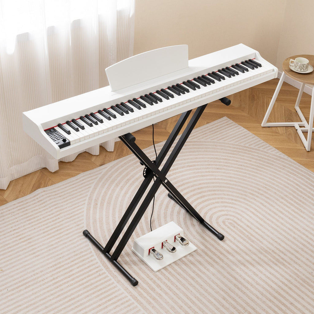 88-Key Keyboard Piano Set with Adjustable Stand