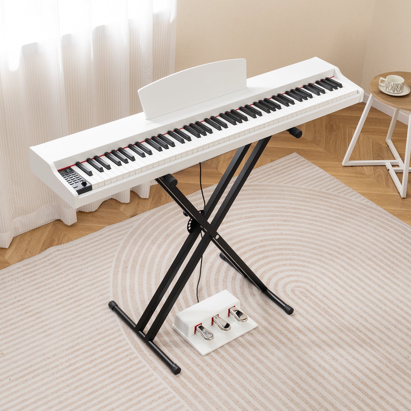 88-Key Keyboard Piano Set with Adjustable Stand