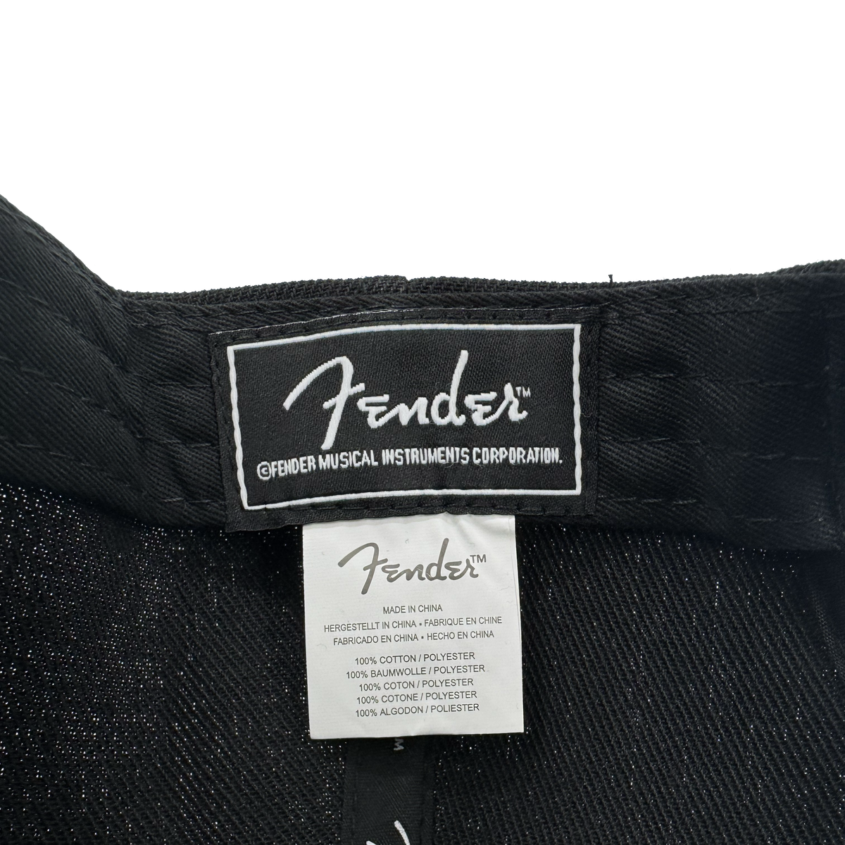 Fender Black Flat Bill Hat