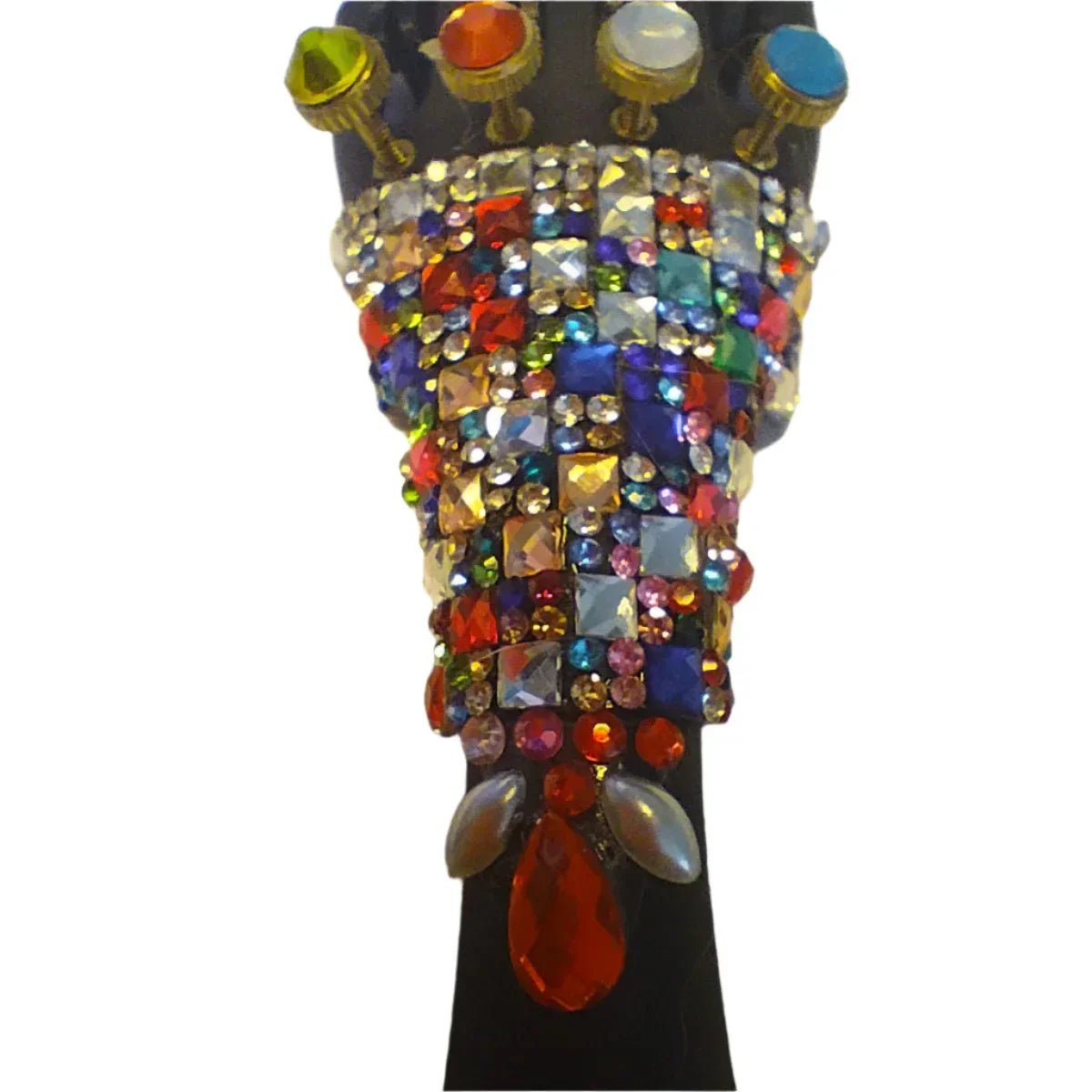 Rozanna's Lumina Artist Violin Outfit Multi-Color Crystal Tailpiece