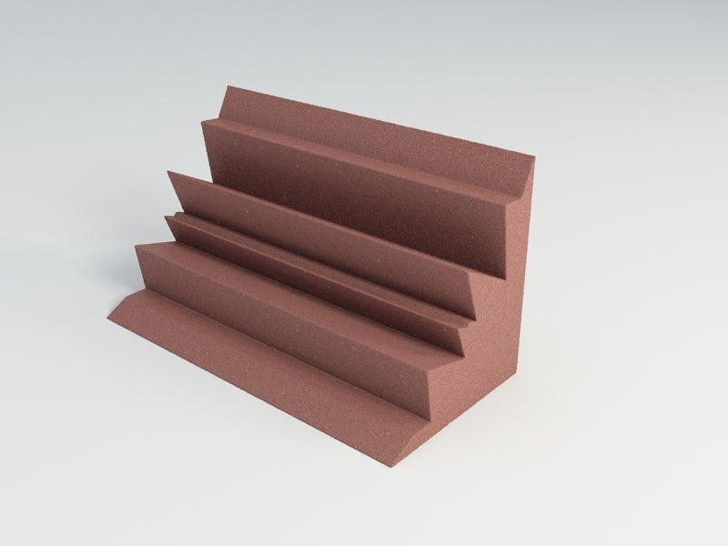 Acoustic Foam Corner Bass Traps, 12 x 12 x 24 Inch, NRC 1.20, 13 Colors