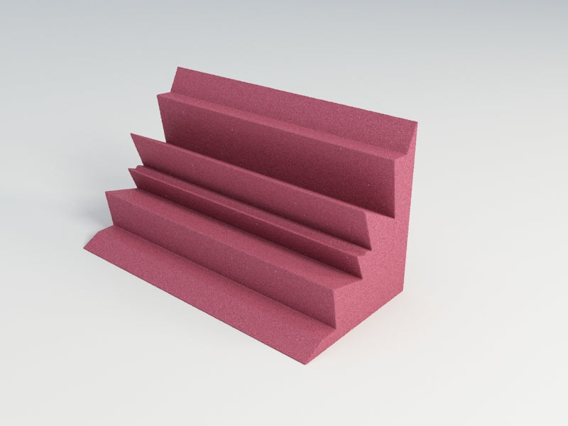 Acoustic Foam Corner Bass Traps, 12 x 12 x 24 Inch, NRC 1.20, 13 Colors