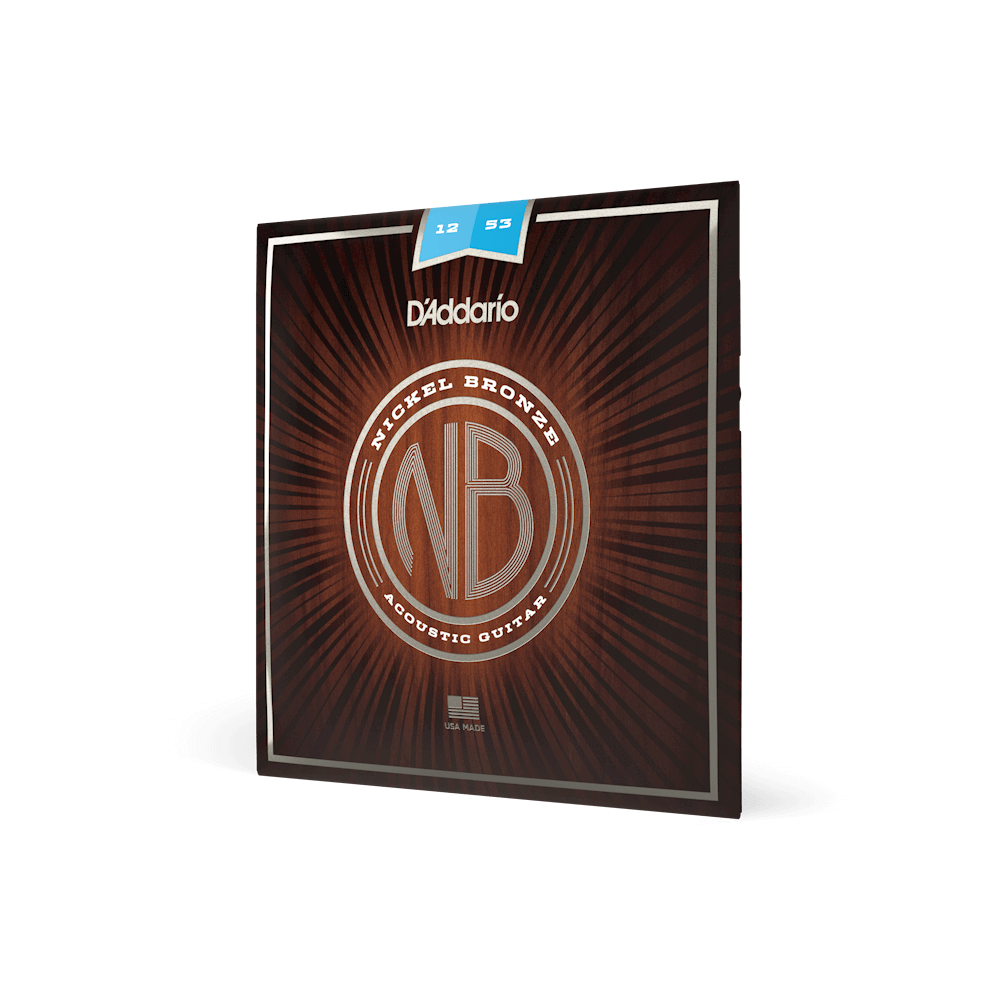 D'Addario 12-53 Regular Light Nickel Bronze Acoustic Strings