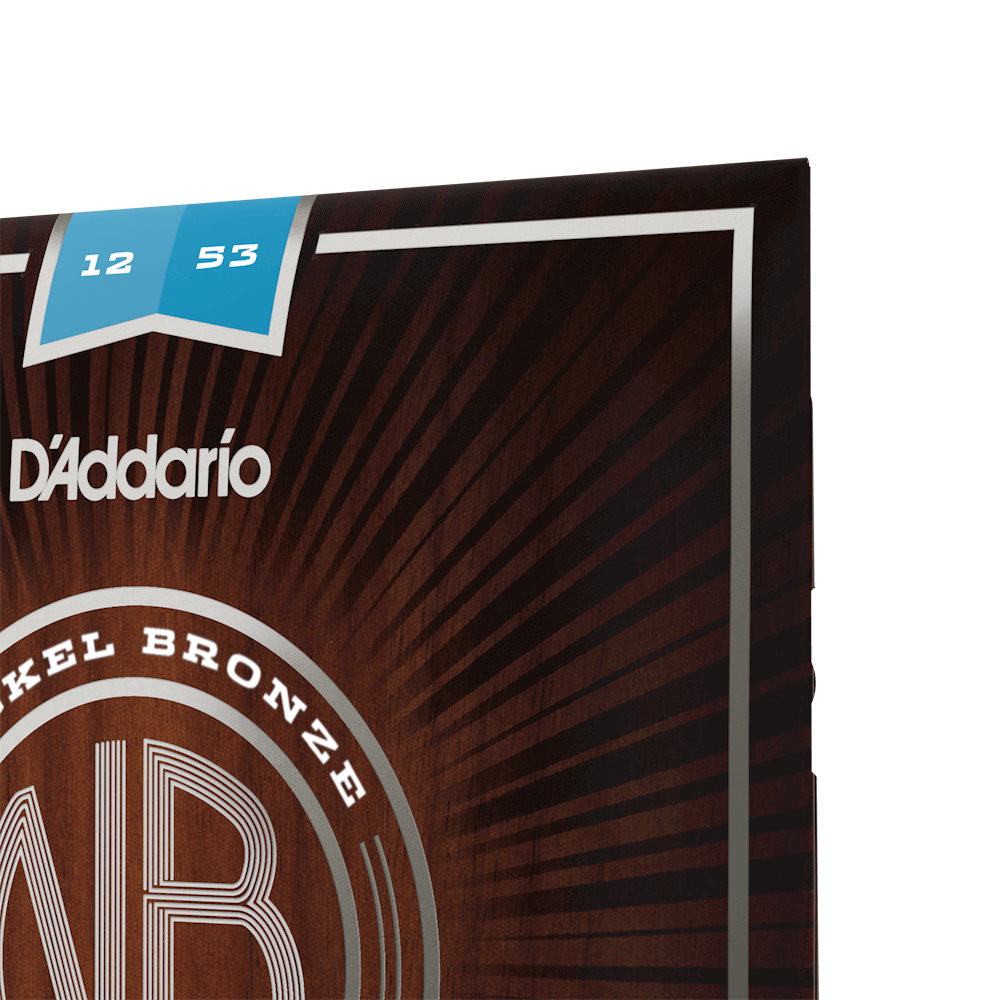 D'Addario 12-53 Regular Light Nickel Bronze Acoustic Strings