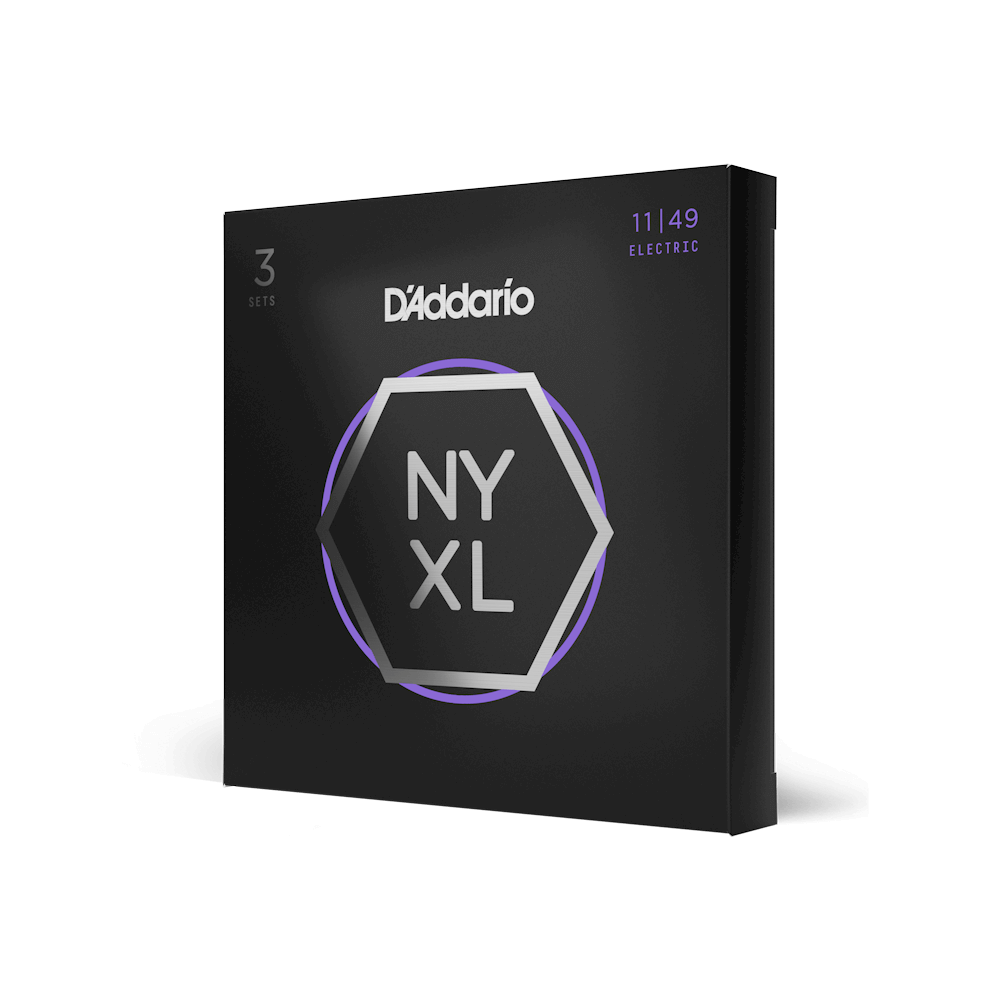 D'Addario NYXL1149 NYXL Electric Guitar Strings, 11-49 Medium