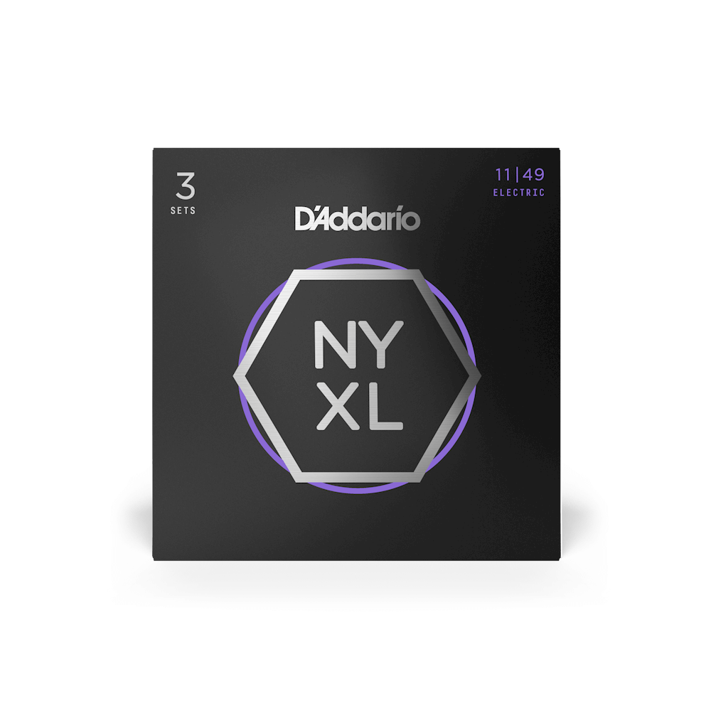 D'Addario NYXL1149 NYXL Electric Guitar Strings, 11-49 Medium