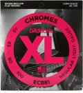 D'Addario ECB81 XL Chromes Flatwound Bass Guitar Strings -.045-.100 Regular Light, Long Scale