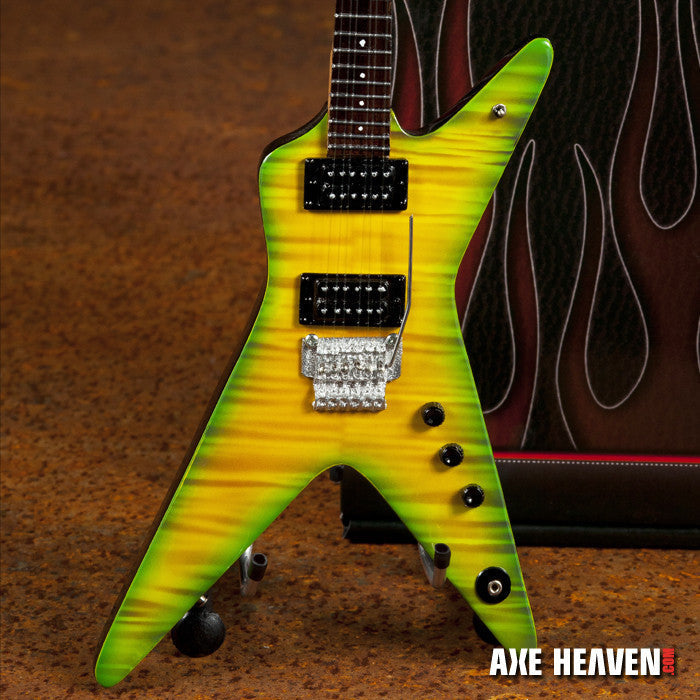 Licensed Dimebag Darrell Signature Slime Dime Miniature Guitar Replica