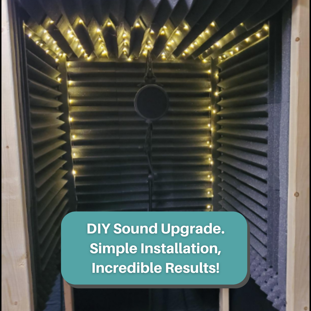Small Vocal Booth Acoustic Foam Bundle - DIY Vocal Booth Acoustic Treatment