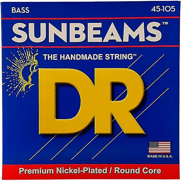 DR Sunbeams Bass Strings – 45-130 Medium (5-String, Nickel Plated)