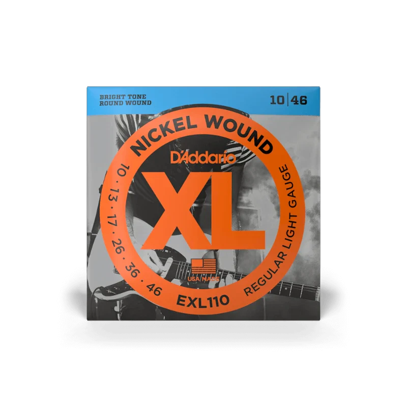 D’Addario EXL110 XL Nickel Electric Guitar Strings – 10-46 Regular Light
