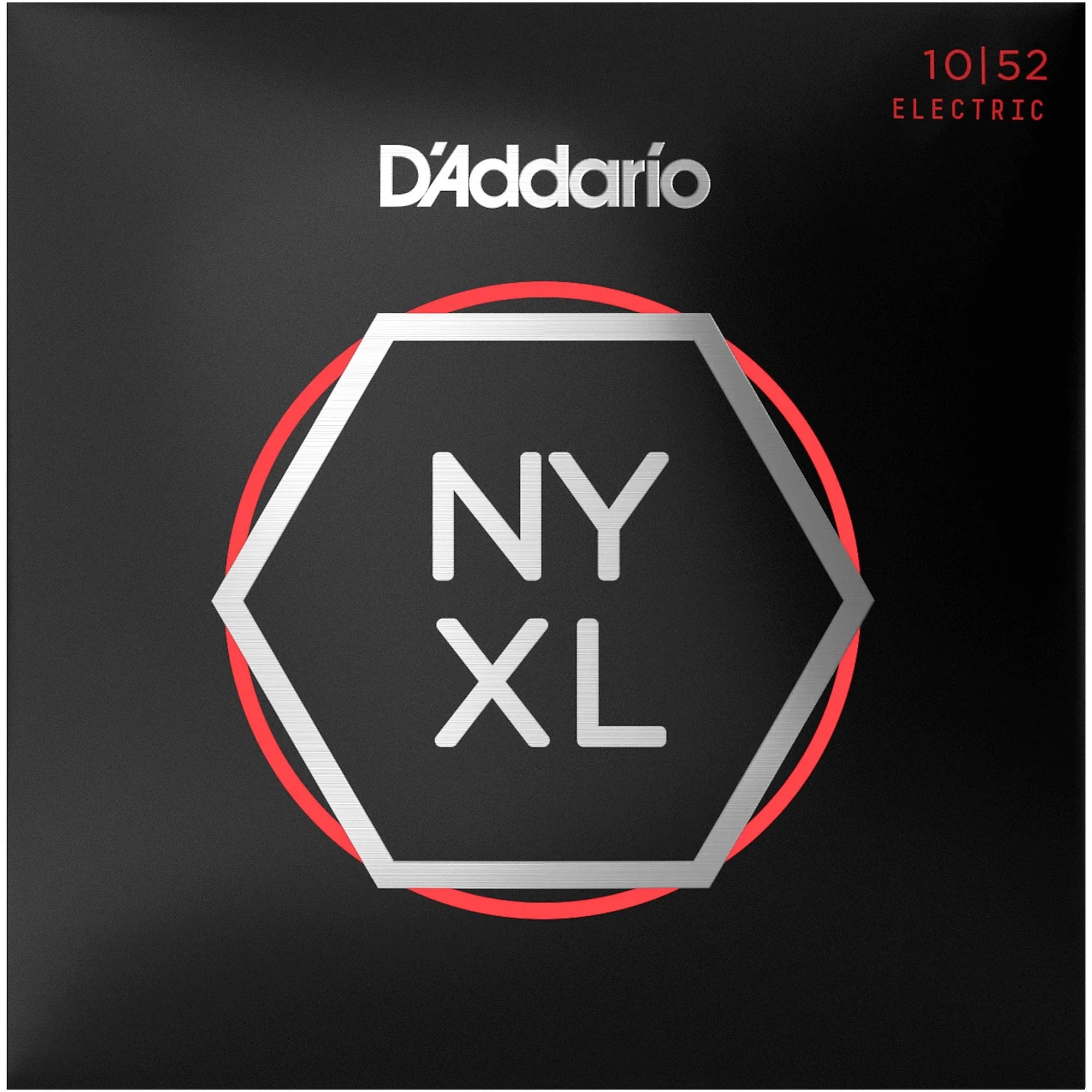 D'Addario NYXL1052 NYXL Electric Guitar Strings, 10-52 Light Top/Heavy Bottom