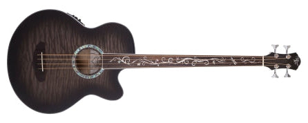 Dragonfly 4 Fretless Acoustic Bass with Smoke Burst Finish