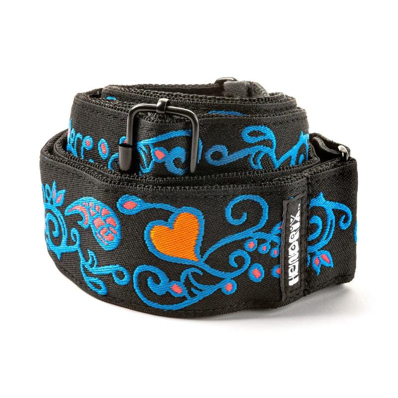 Dunlop Jimi Hendrix™ Blacklight Monterey Blue Strap