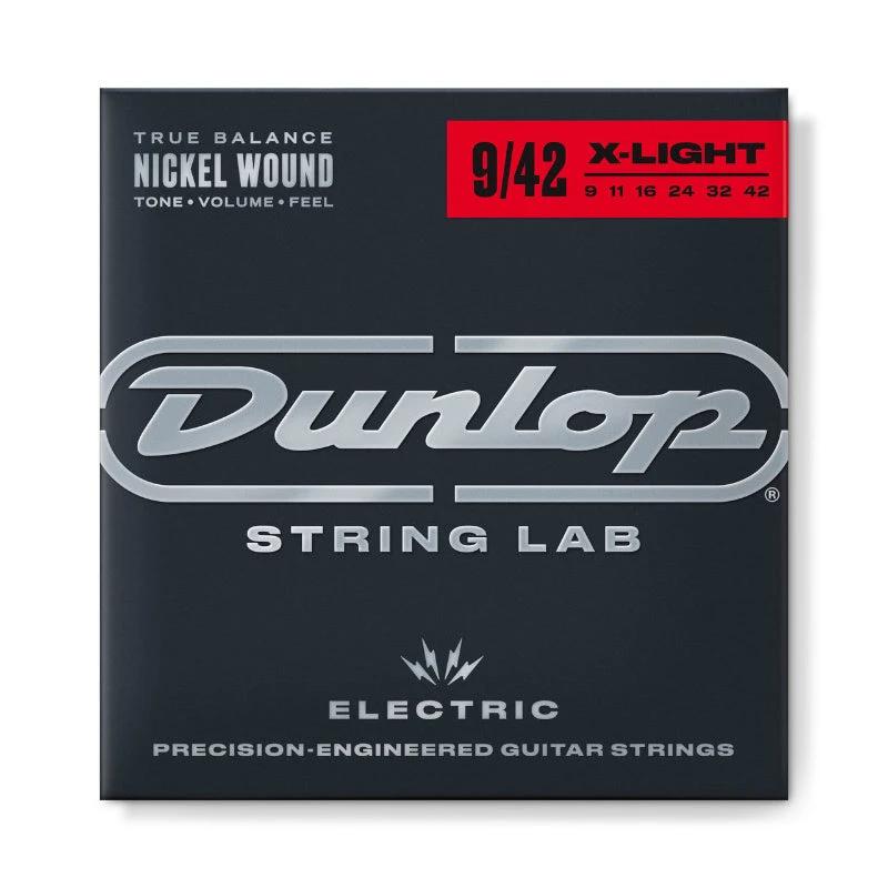 Dunlop DEN0942 Nickel-Wound Electric Guitar Strings, 9-42 X-Light
