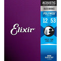 Elixir 11050 Phosphor Bronze with Polyweb Coating Acoustic Guitar Strings, 12-53 Light/Medium