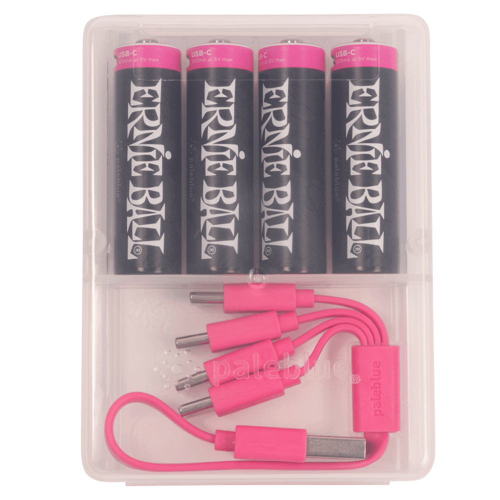 Ernie Ball USB-C Rechargeable AA Battery by Paleblue - 4-pack