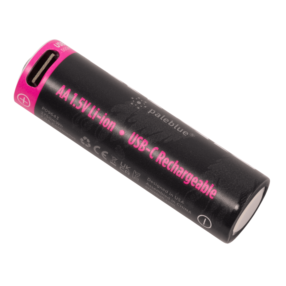 Ernie Ball USB-C Rechargeable AA Battery by Paleblue - 4-pack