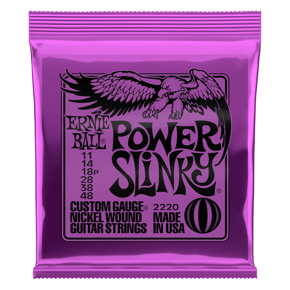 Ernie Ball Power Slinky 11-48 Nickel Wound Electric Guitar Strings – P02220