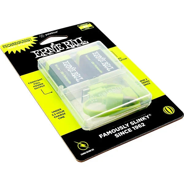 Ernie Ball USB-C Rechargeable Battery by Paleblue - 9V, 2-pack