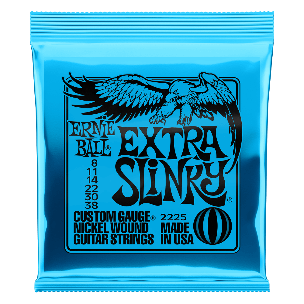 Ernie Ball 8-38 Extra Slinky Nickel Wound Guitar Strings P02225