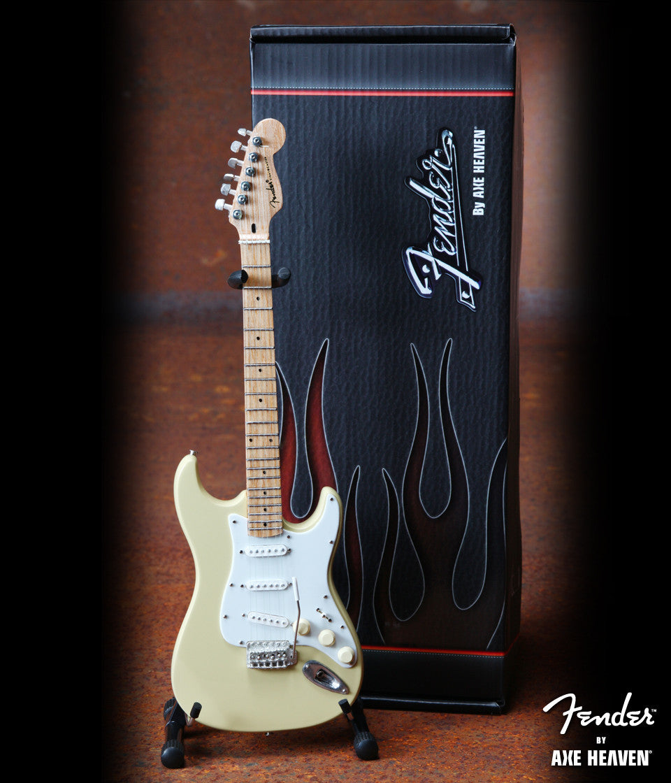 Cream Fender™ Strat™ Miniature Guitar Replica - Officially Licensed