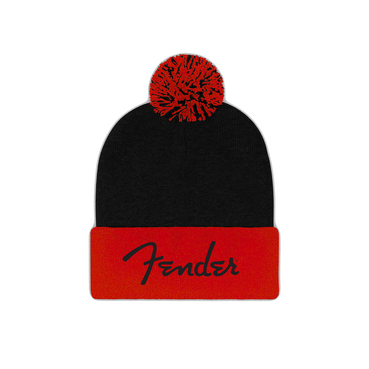 Fender Red Pom Beanie