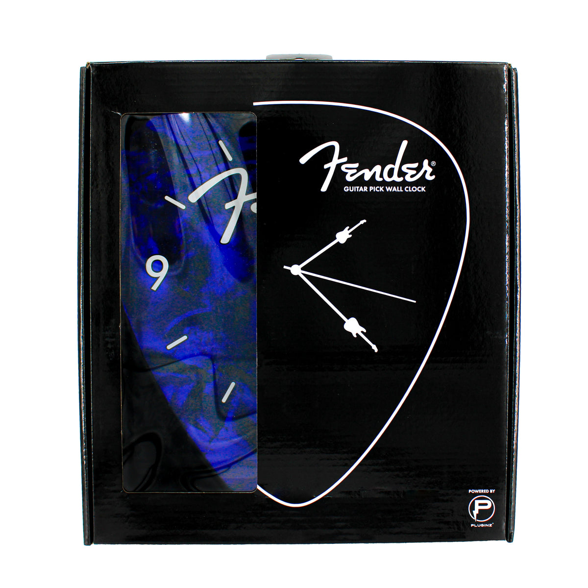 Fender Guitar Pick Wall Clock x Blue