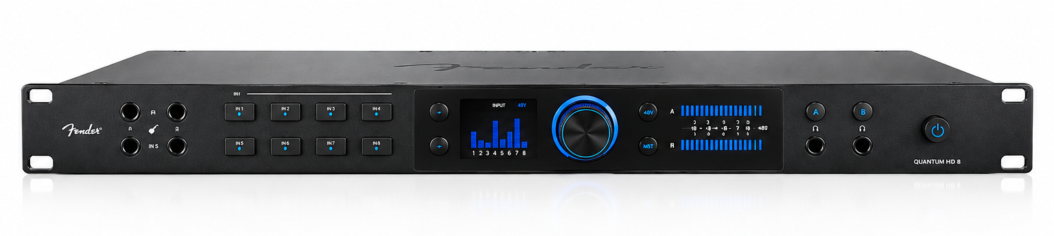 Fender Quantum Hd 8 26x30, 32-bit / 192 Khz, Usb-c Audio Interface