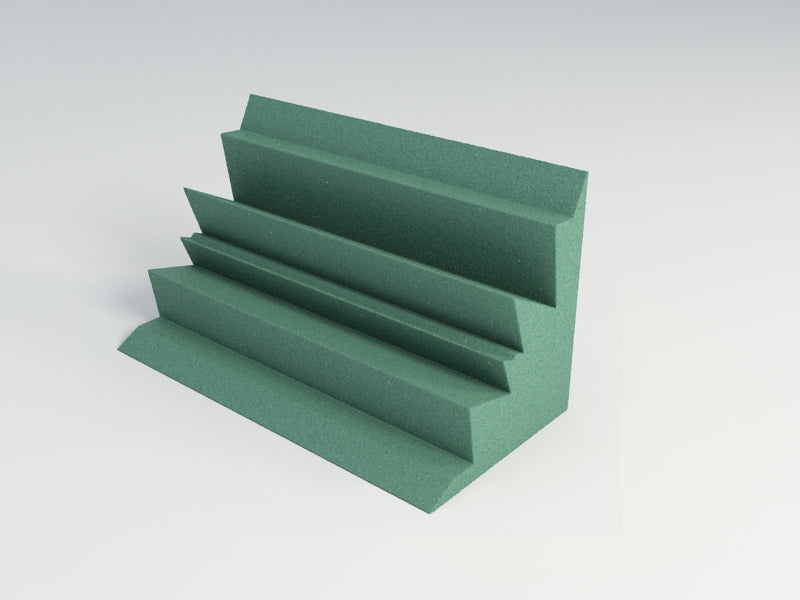Acoustic Foam Corner Bass Traps, 12 x 12 x 24 Inch, NRC 1.20, 13 Colors
