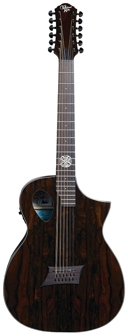 Forte Port 12 – Randy Jackson of Zebra Signature 12-String Acoustic/Electric Guitar with Fishman Electronics – Gloss Ziricote Finish Michael Kelly Guitars Stringed Instruments