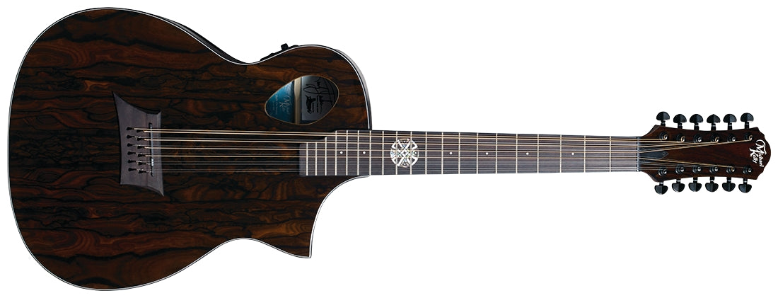 Forte Port 12 – Randy Jackson of Zebra Signature 12-String Acoustic/Electric Guitar with Fishman Electronics – Gloss Ziricote Finish Michael Kelly Guitars Stringed Instruments