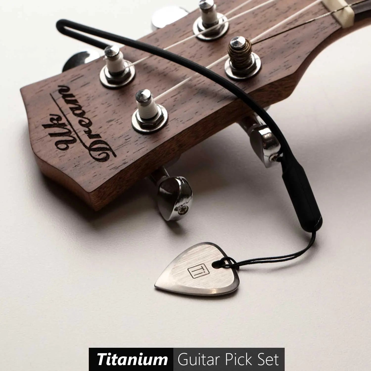 GPCA Titanium Guitar Pick Set - Silver Gold Blue