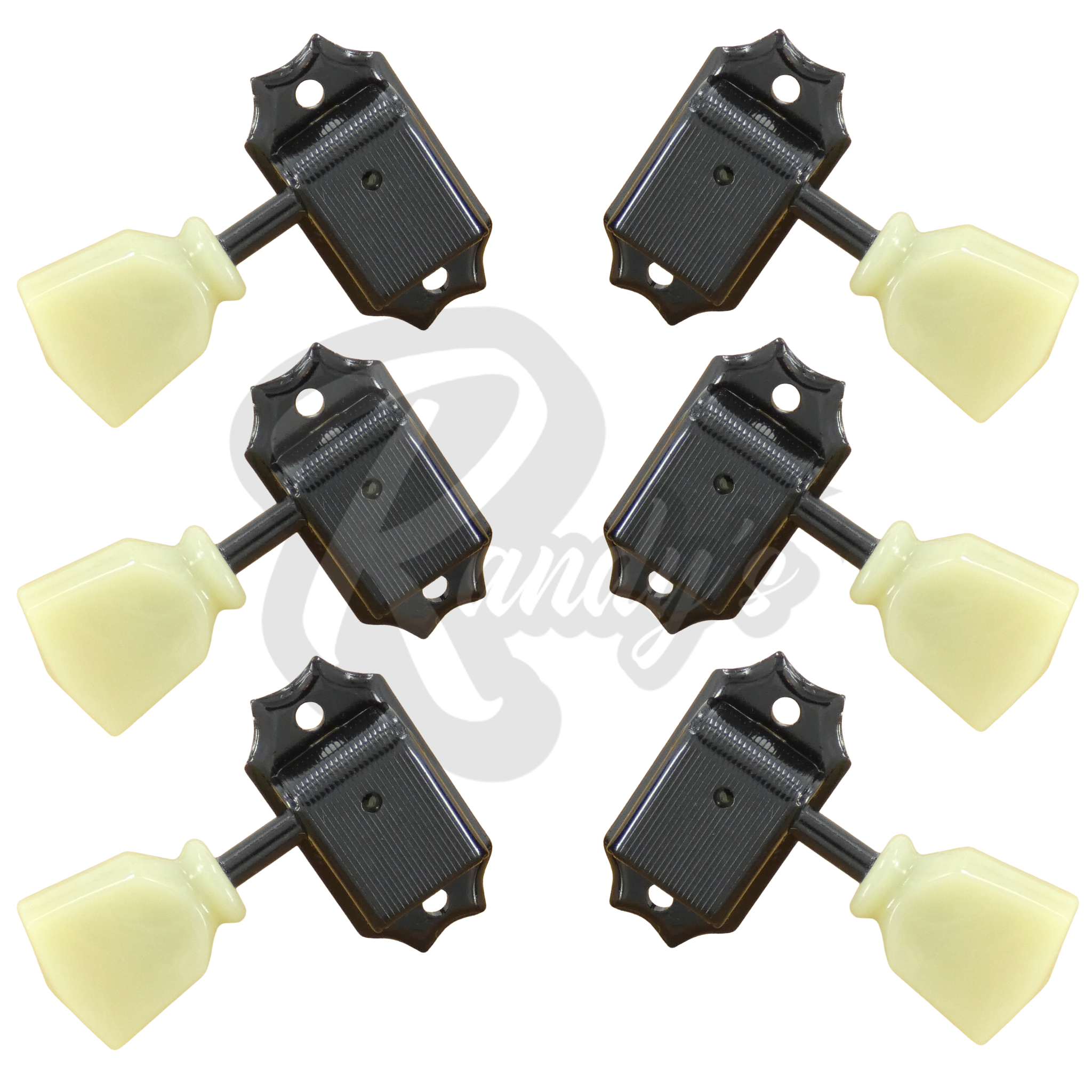 SD90-SL Vintage Deluxe Locking Tuners w/ Keystone Buttons (L3+R3) - Fits Gibson® & Kluson®