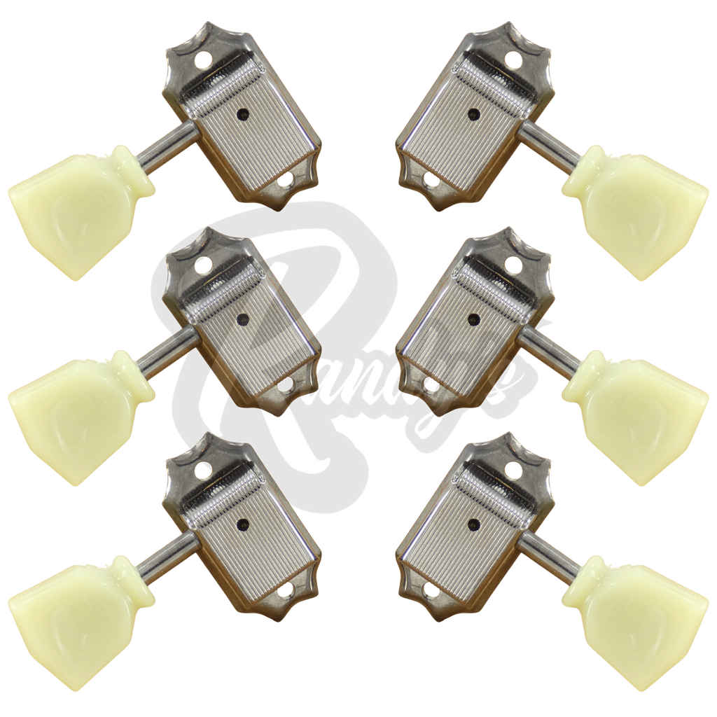 SD90-SL Vintage Deluxe Locking Tuners w/ Keystone Buttons (L3+R3) - Fits Gibson® & Kluson®