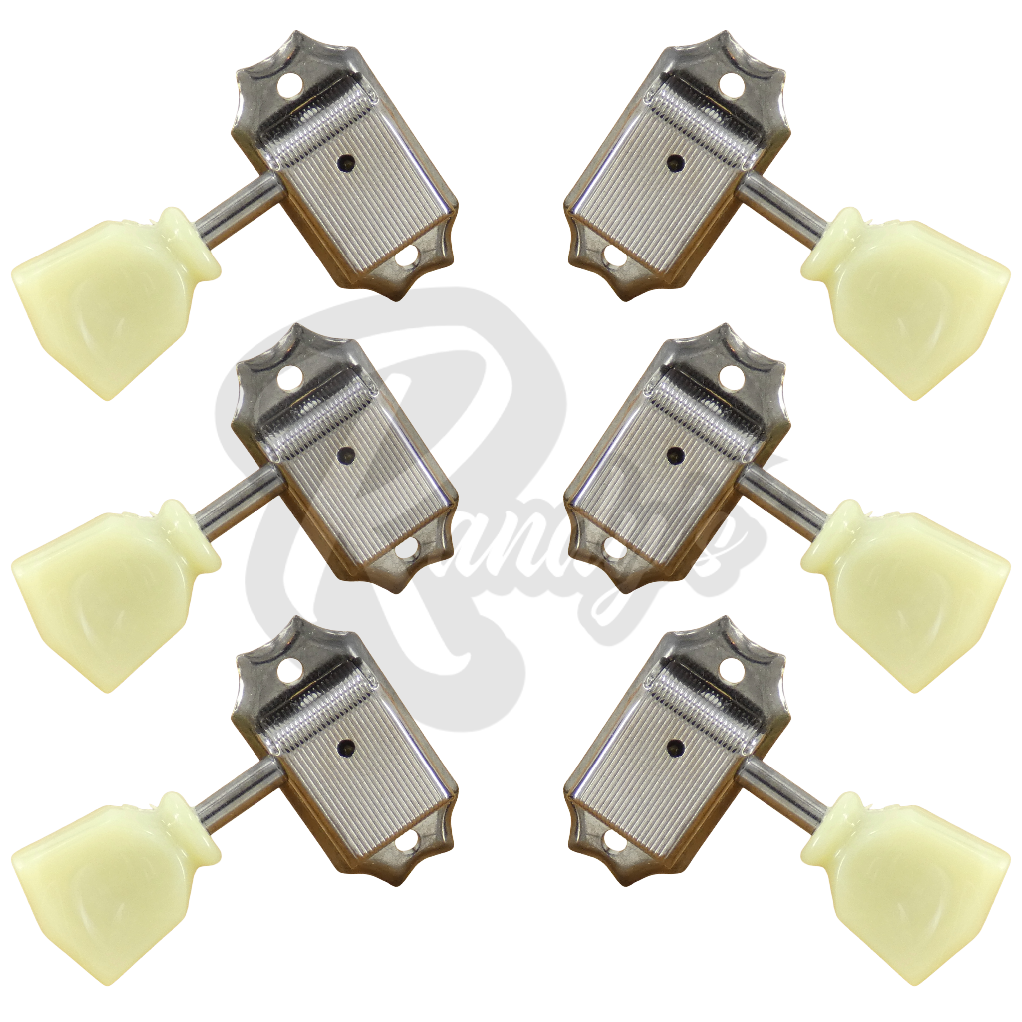 SD90-SL Vintage Deluxe Locking Tuners w/ Keystone Buttons (L3+R3) - Fits Gibson® & Kluson®