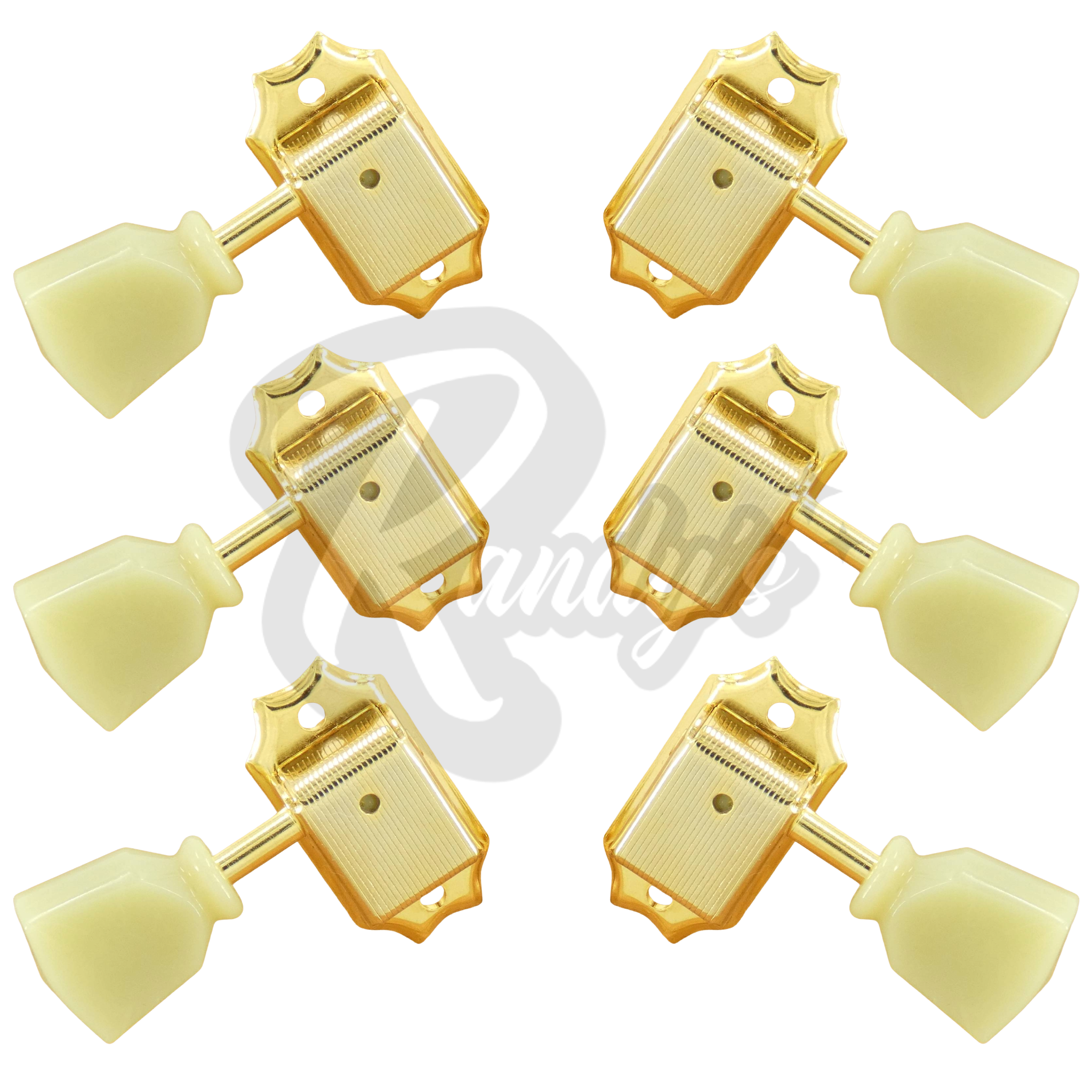 SD90-SL Vintage Deluxe Locking Tuners w/ Keystone Buttons (L3+R3) - Fits Gibson® & Kluson®