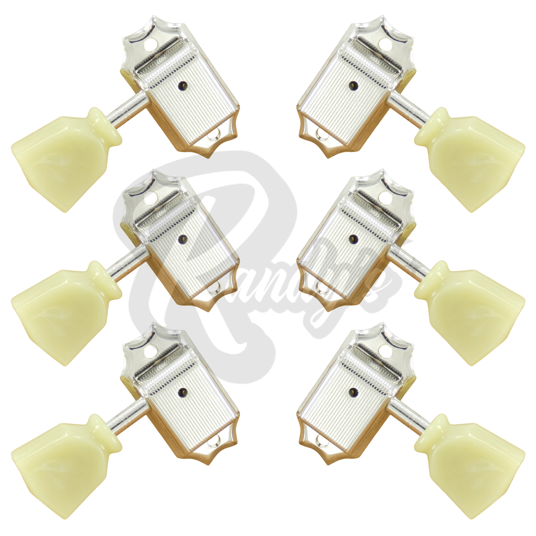 SD90-SL Vintage Deluxe Locking Tuners w/ Keystone Buttons (L3+R3) - Fits Gibson® & Kluson®