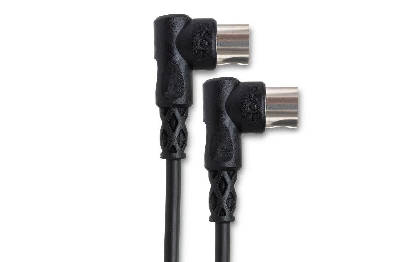 Hosa MIDI Right Angle-Right Angle Cable, 3 Ft