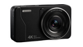 Digital Camera, 4K 64MP, 18X Zoom, Point and Shoot Digital Camera with 64GB TF Card & 2 Batteries, Portable Rechargeable Small Camera for Kids Teens Adult, Black