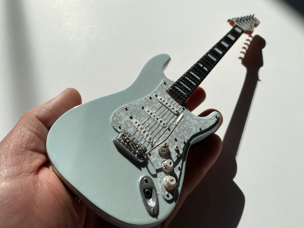 Licensed Kenny Wayne Shepherd Mini Fender™ Strat™ Transparent Faded Sonic Blue Guitar Model