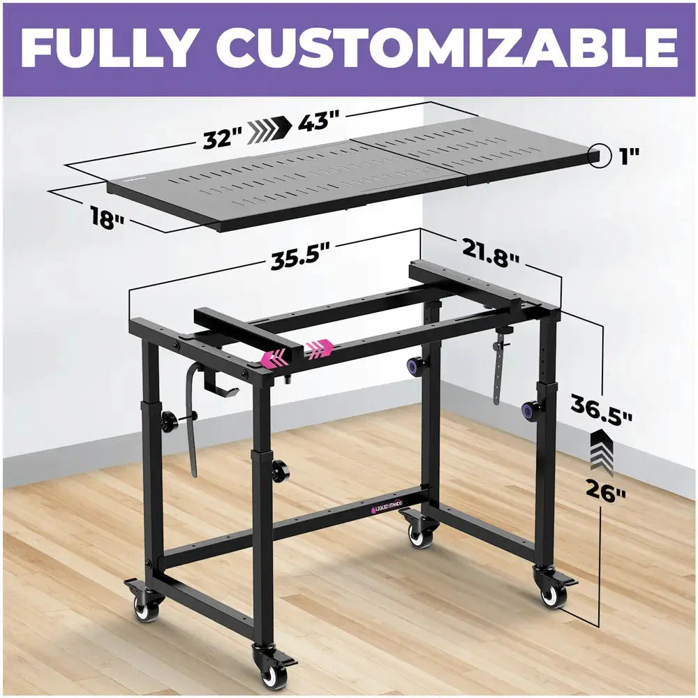 Portable Keyboard Workstation with Utility Table