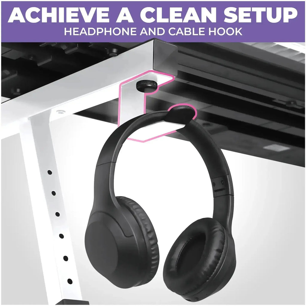 Adjustable Z Shape White Keyboard Stand with Wheels