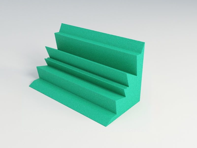 Acoustic Foam Corner Bass Traps, 12 x 12 x 24 Inch, NRC 1.20, 13 Colors
