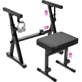 Refurbished Adjustable Z Style Keyboard Stand w/ Bench